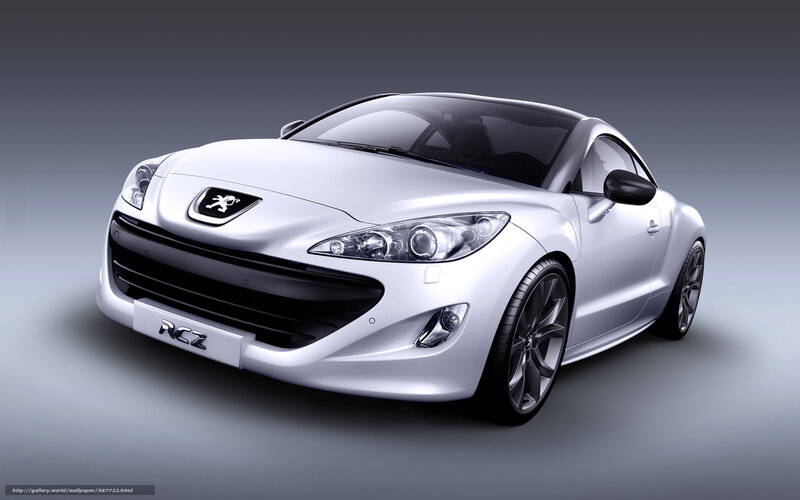 White Peugeot RCZ sports car