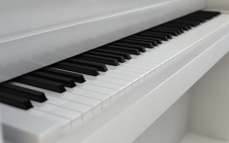 White Piano Keyboard