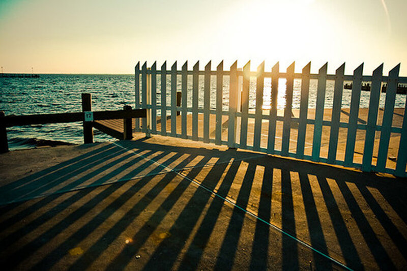 White Picket Fence on Pier