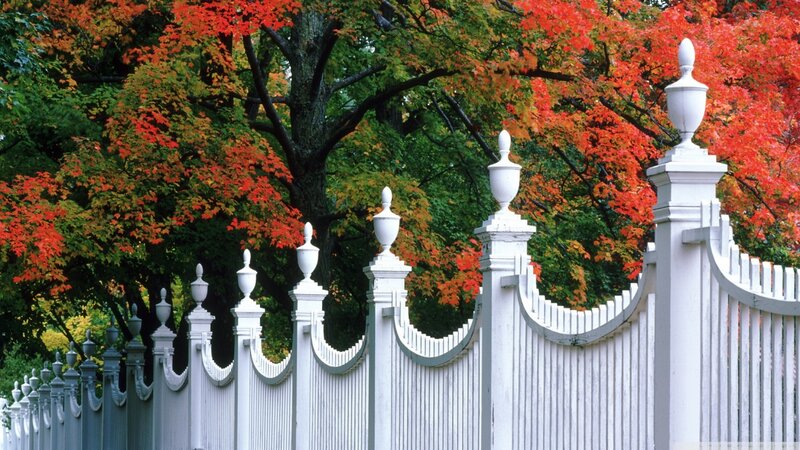 White Picket Fence — Red