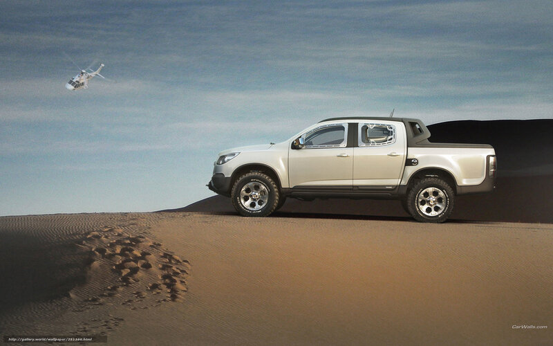 White Pickup Truck — Beige