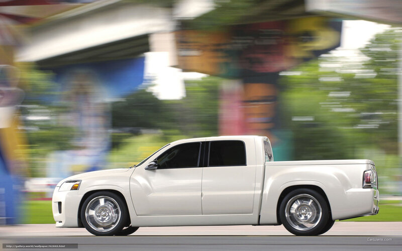 White Pickup Truck — Dynamic, Afternoon, Photograph