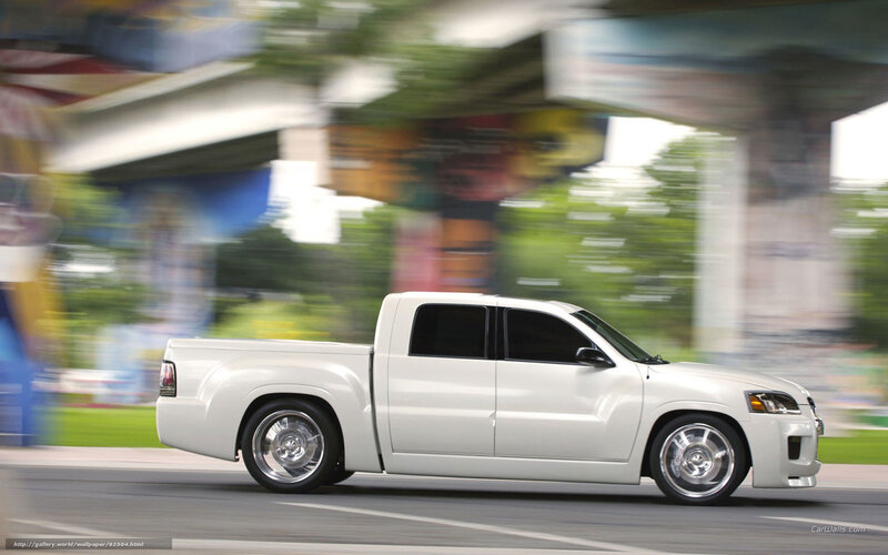 White Pickup Truck — Dynamic, Afternoon