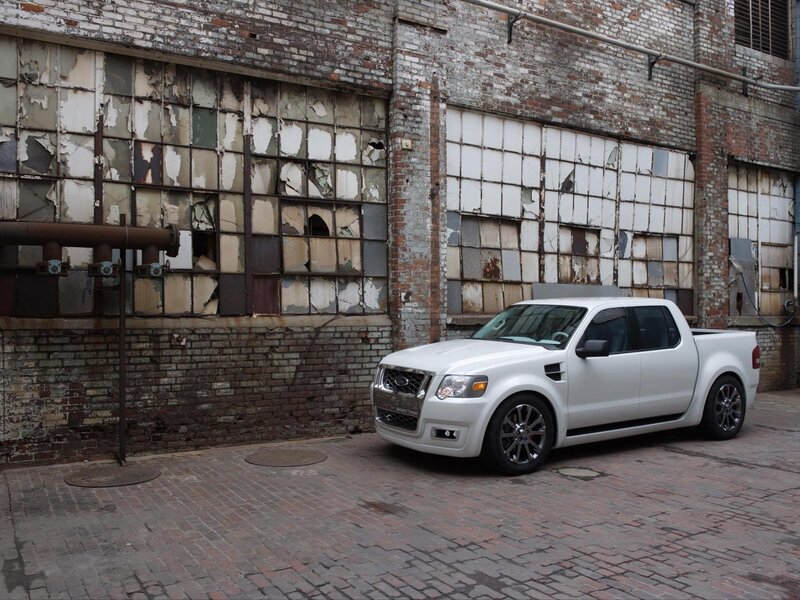White Pickup Truck — Industrial, Afternoon, Photograph