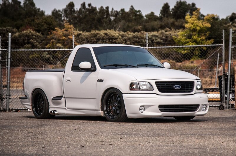 White Pickup Truck — Neutral, Afternoon, Photograph, Fence