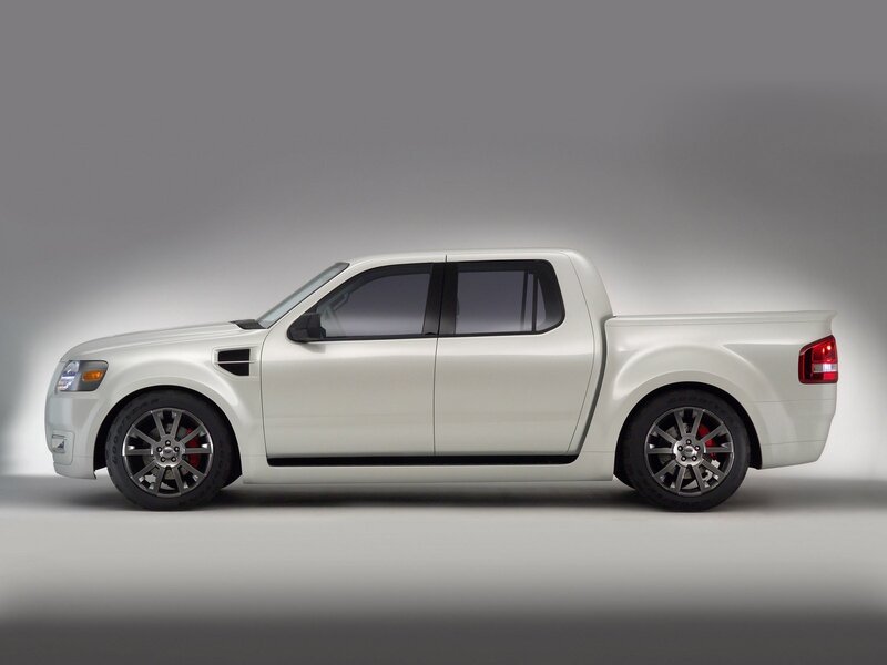 White Pickup Truck — Neutral, Photograph, Black Wheels, Red Brake Calipers