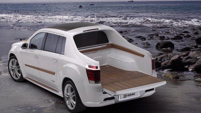 white pickup truck on beach