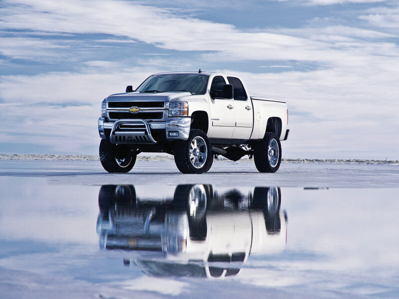 White Pickup Truck — Serene, Photograph
