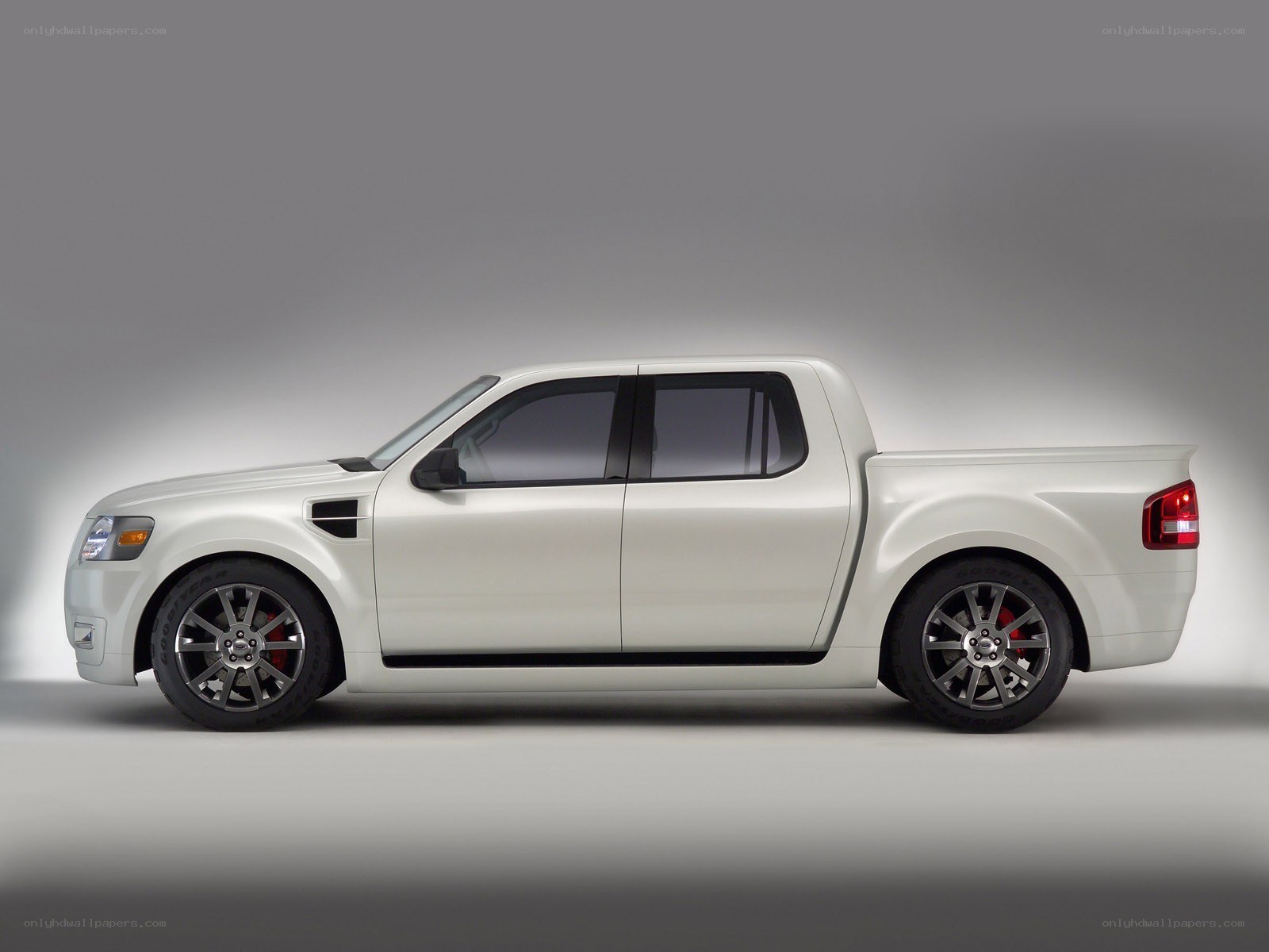 white pickup truck side view
