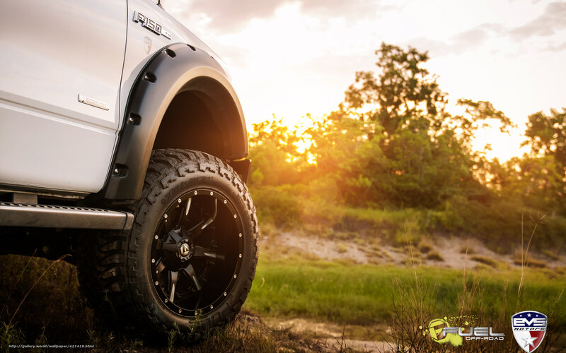 White Pickup Truck Wheel