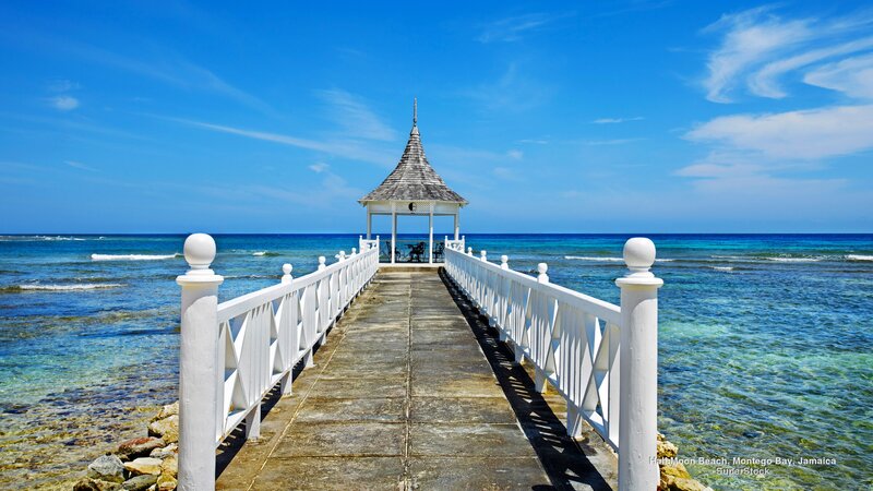 White Pier with Gazebo