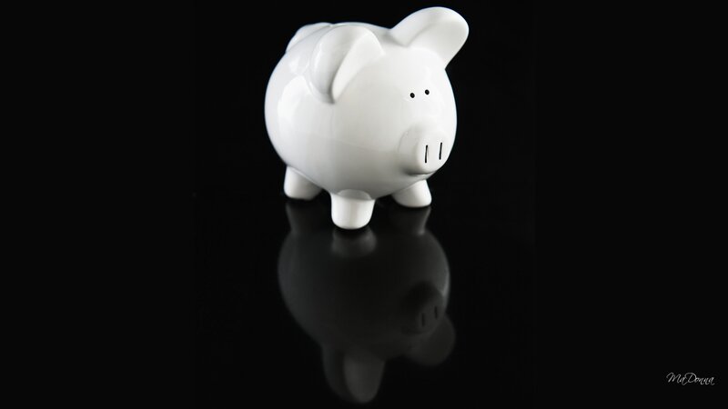 White Piggy Bank