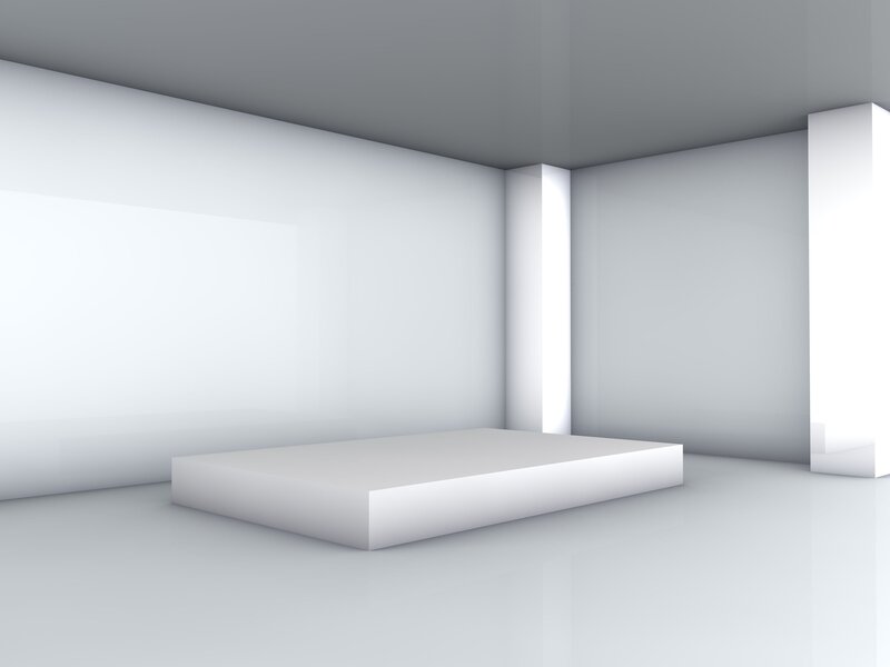 White Platform in Room