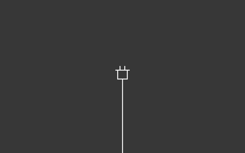 White Plug Icon