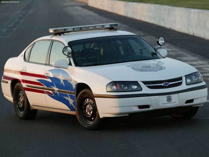 White Police Car — Dramatic