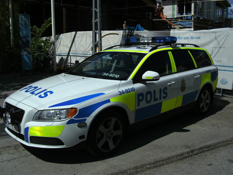 White Police Car — Neutral, Afternoon