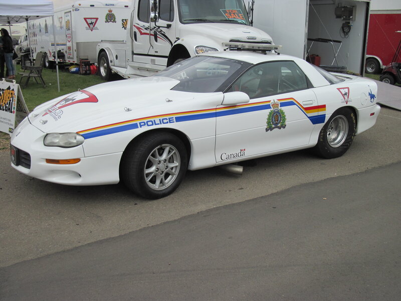 White Police Car — Outdoor