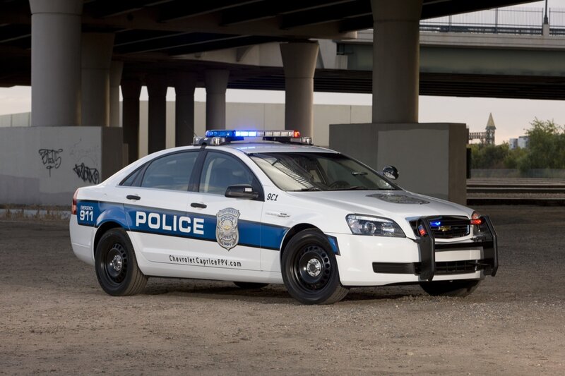 White Police Car