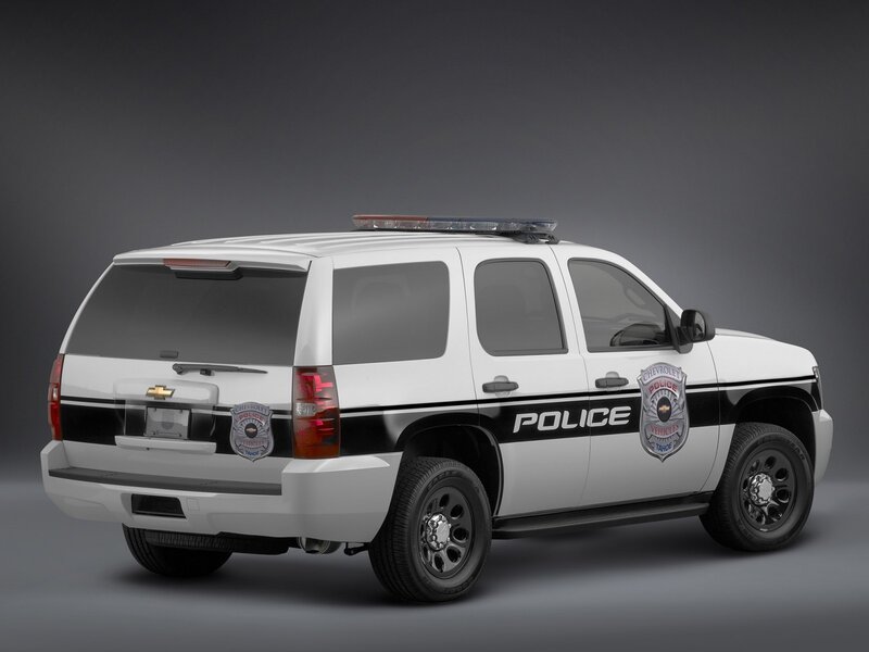 White Police SUV — Neutral