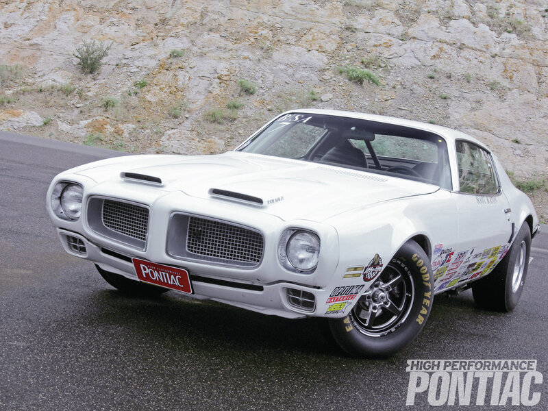 White Pontiac Firebird — Dramatic, Afternoon