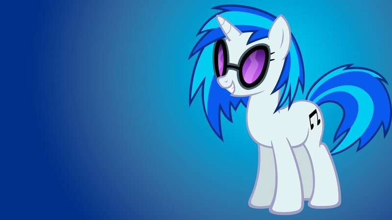 White Pony with Blue Hair — Cool