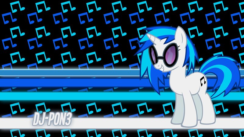 White Pony with Blue Hair