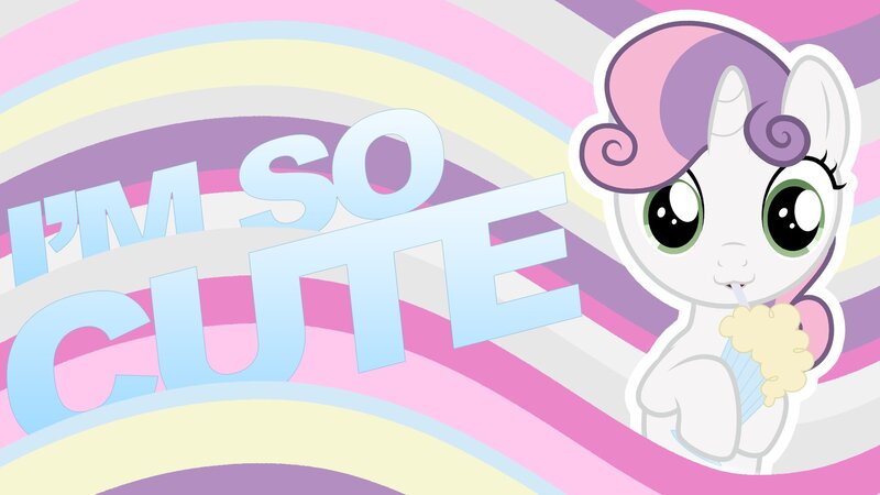 White Pony with Popcorn — Pink