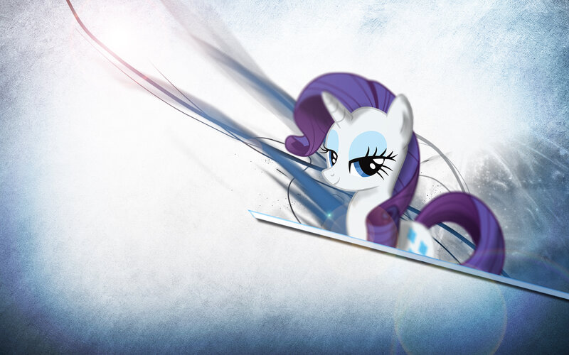 White Pony with Purple Mane — Dramatic