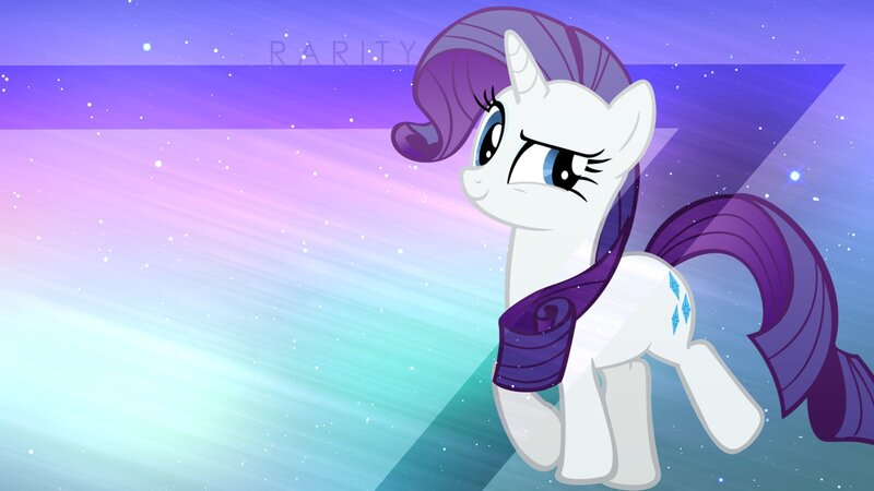White Pony with Purple Mane — Dreamy, Night