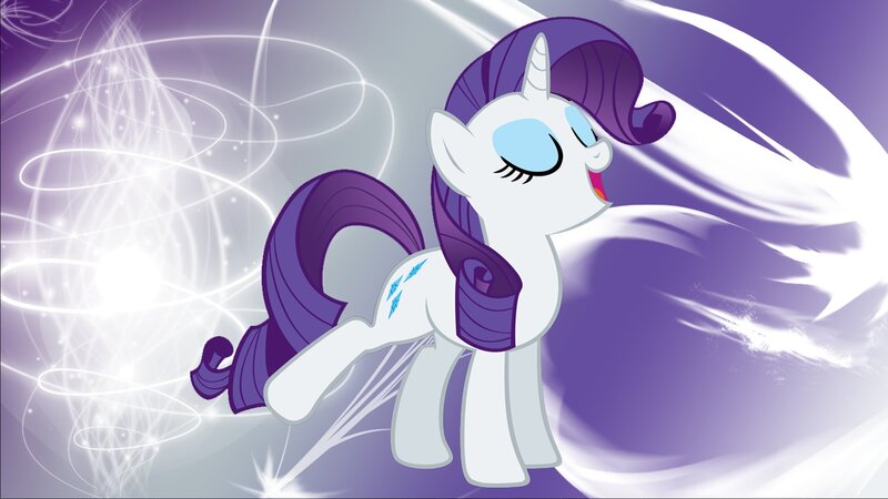 White Pony with Purple Mane