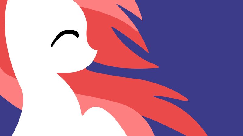 White Pony with Red Mane