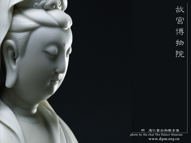 White porcelain Guanyin statue
