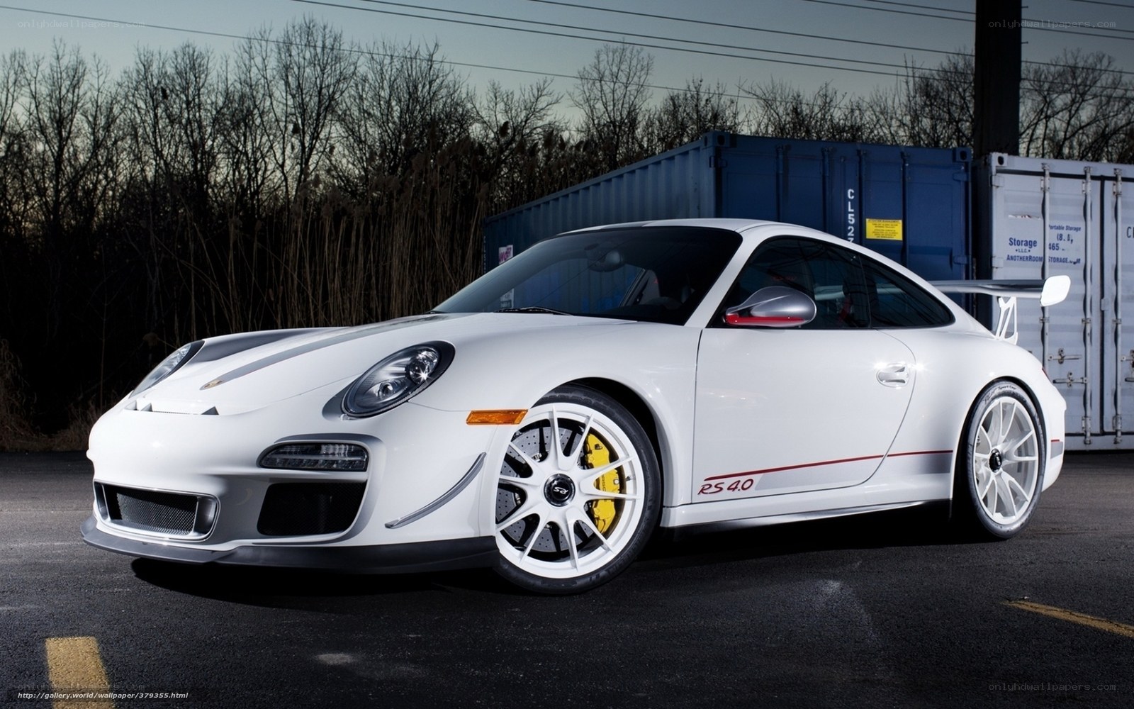white porsche 911 rs 4.0