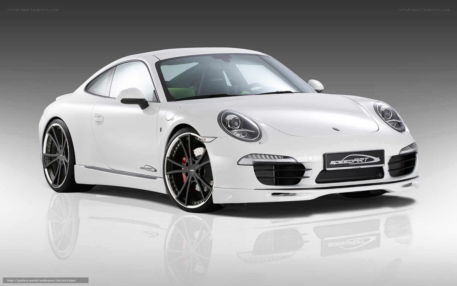 White Porsche 911 Speedart