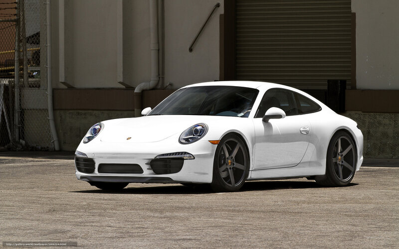 White Porsche 911 sports car