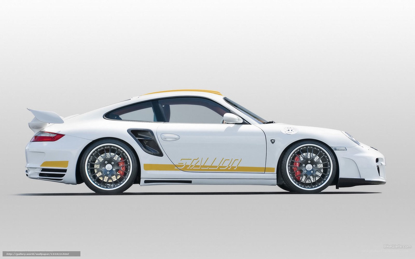 white porsche 911 stallion