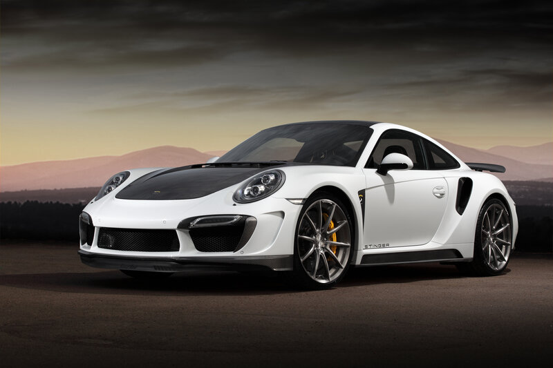 white porsche 911 stinger