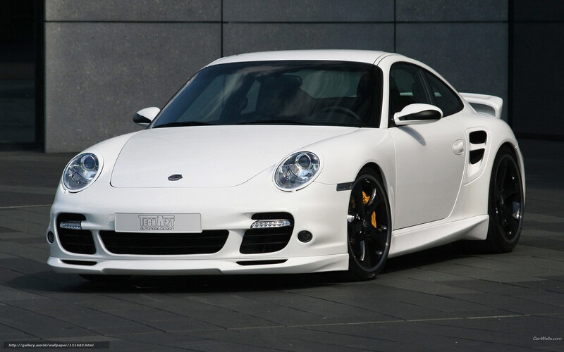 White Porsche 911 Turbo