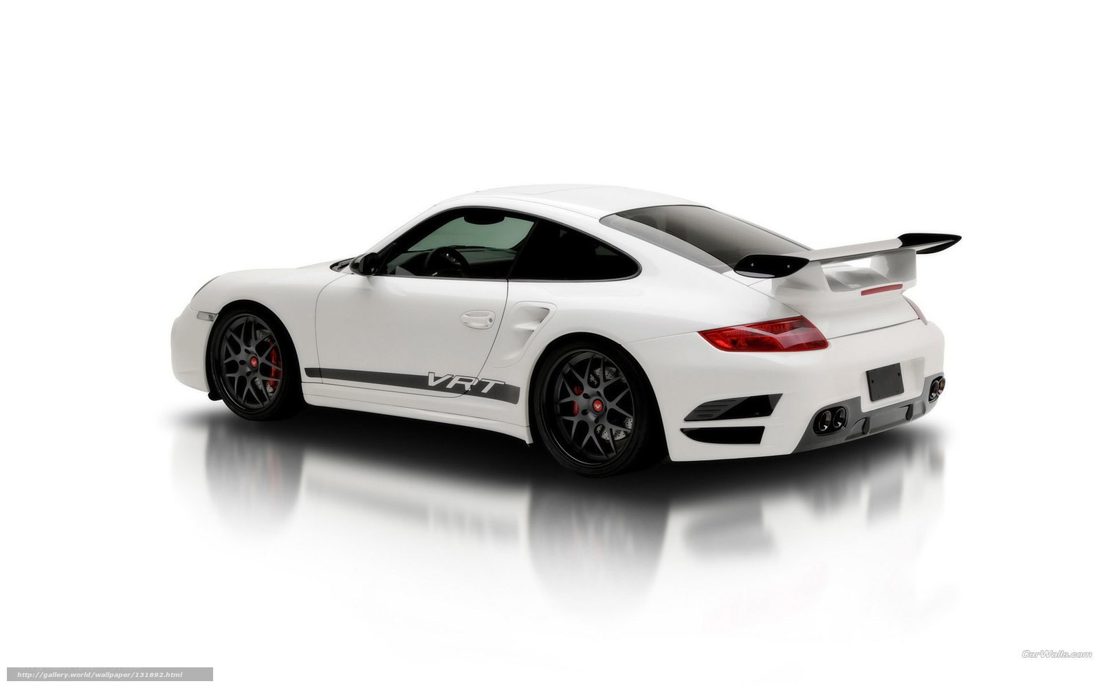 white porsche 911 vrt