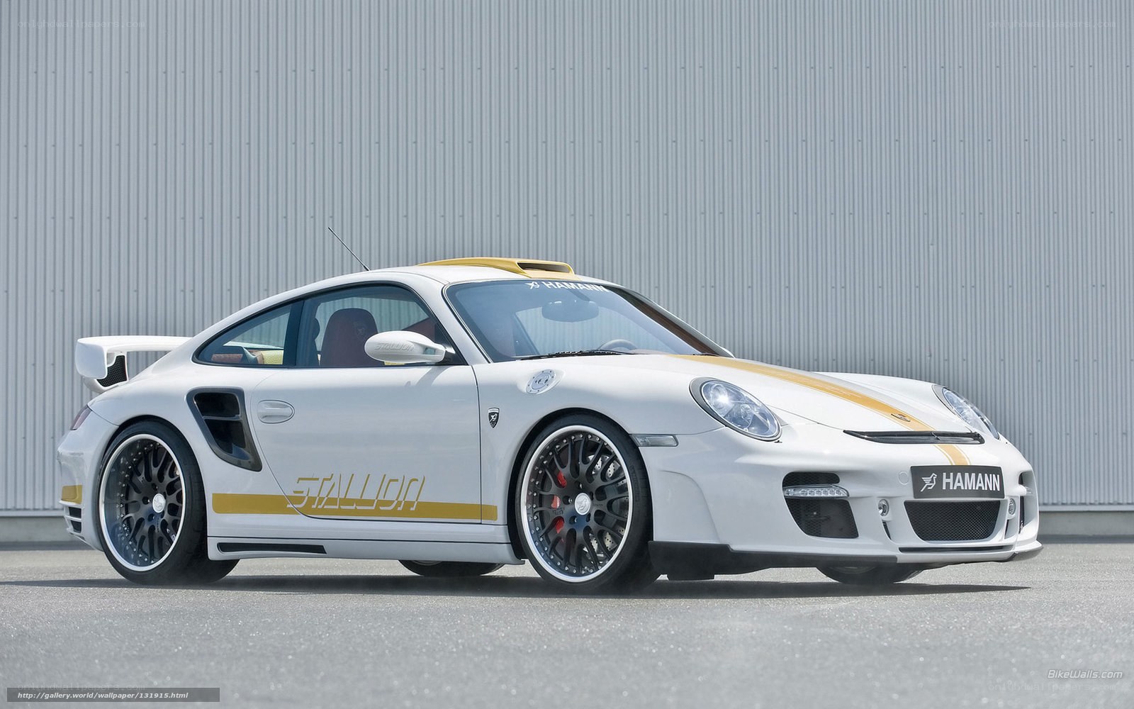 white porsche 911 with hamann body kit