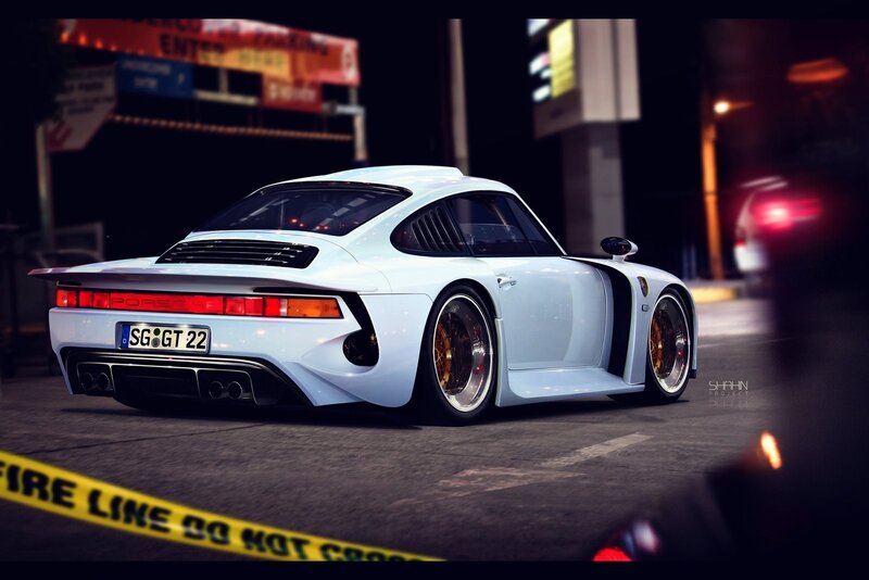 White Porsche 935 Car
