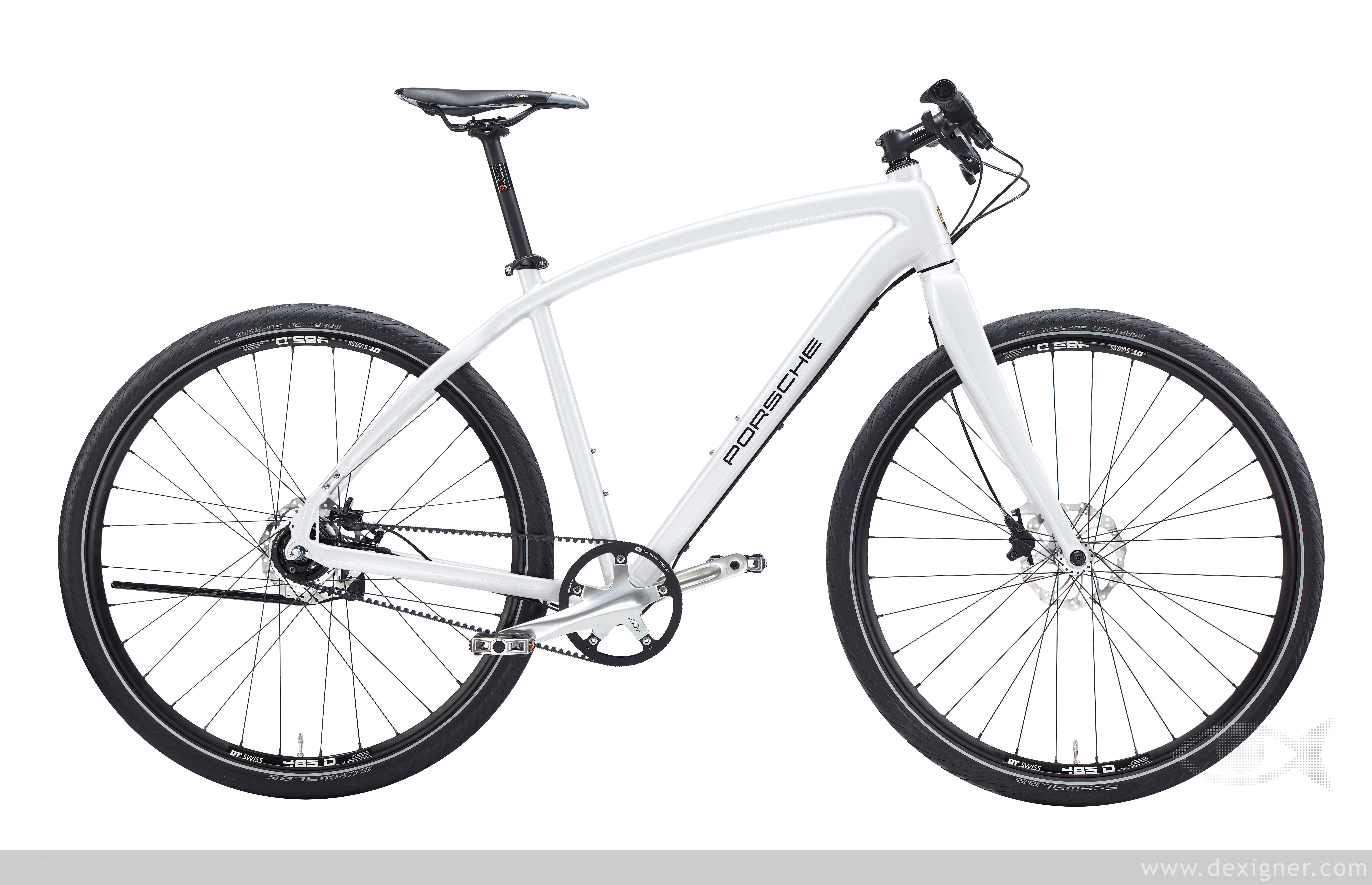 white porsche bicycle