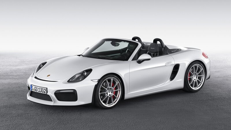 White Porsche Boxster — Neutral