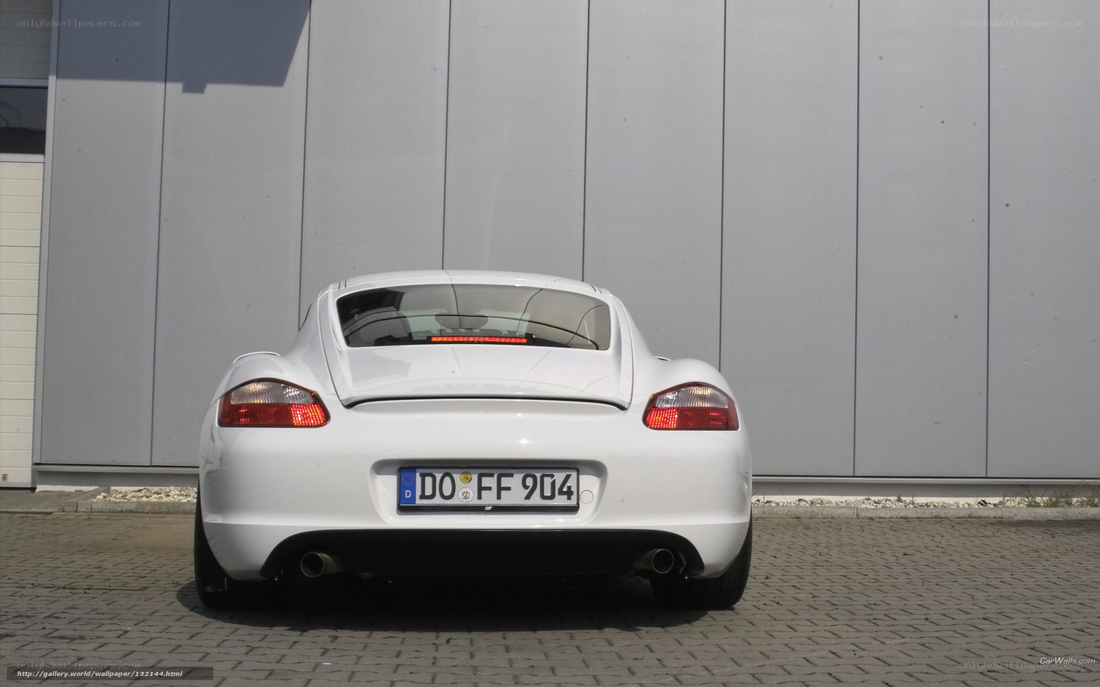 white porsche boxster rear view