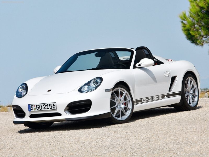 white porsche boxster