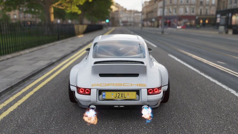 White Porsche Car — Calm