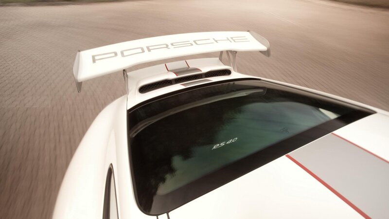 White Porsche Car — Dynamic, Photograph