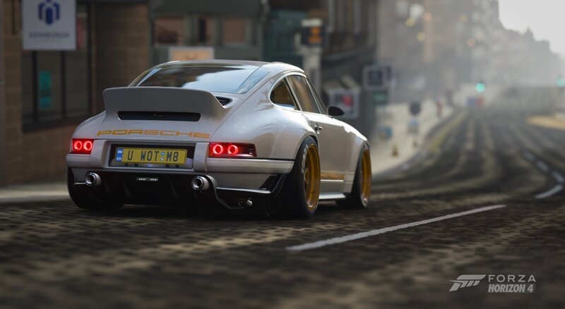 White Porsche Car — Urban