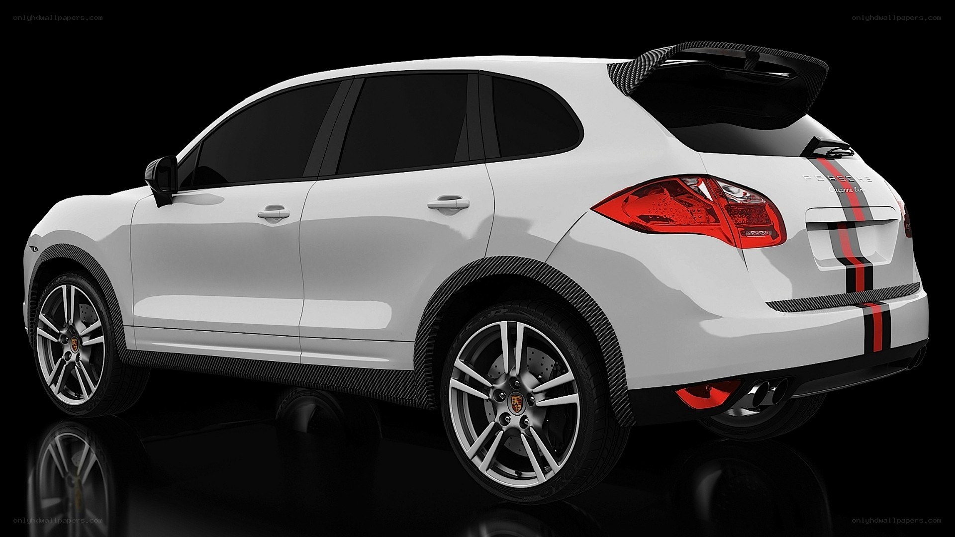 white porsche cayenne