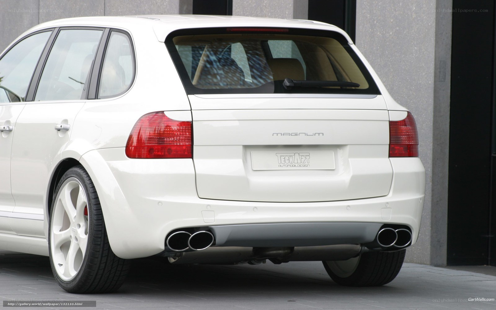 white porsche cayenne magnum